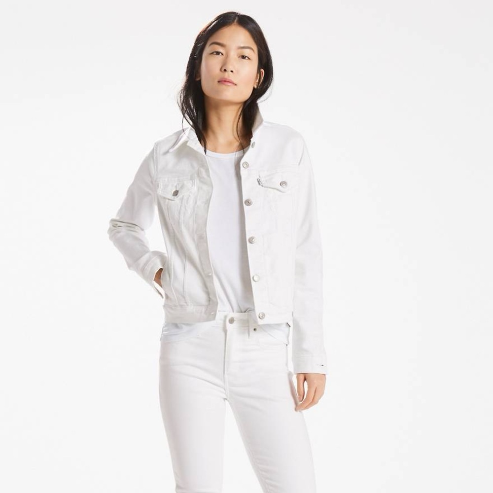 Women’s white Levi Strauss Trucker Jacket, never worn